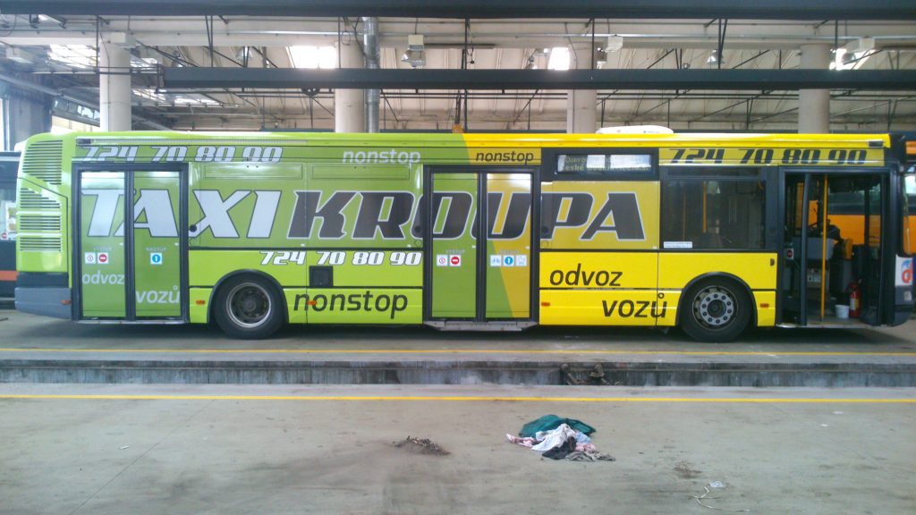 Reklamní polep autobusu